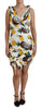 Dolce & Gabbana Elegant White Silk Sheath Mini Dress