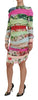 Dolce & Gabbana Floral Sheath Bodycon Silk Dress