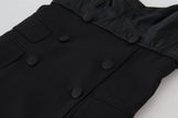 Dolce & Gabbana Elegant Black Sheath A-Line Mini Dress