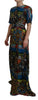 Dolce & Gabbana Sicilian Elegance Long Silk Dress