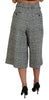 Dolce & Gabbana Elegant High Waist Plaid Midi Pants