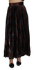 Dolce & Gabbana Elegant High Waist A-Line Maxi Skirt