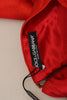 Dolce & Gabbana Metallic Red High Waist Mini Skirt