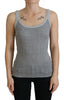 Dolce & Gabbana Chic Gray Sleeveless Modal-Cotton Top