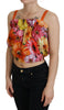 Dolce & Gabbana Floral Elegance Sleeveless Cropped Top