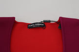 Dolce & Gabbana Multicolor Square Neck Pullover Sweater