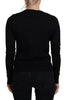 Dolce & Gabbana Elegant Black Floral Lace Cardigan Sweater