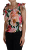 Dolce & Gabbana Elegant Floral Print Sleeveless Tank Top