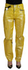 Dolce & Gabbana Chic High Waist Straight Jeans in Vibrant Yellow