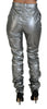 Dolce & Gabbana Elegant High Waist Skinny Pants in Silver
