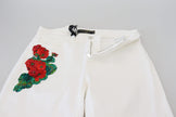 Dolce & Gabbana Elegant White Mid Waist Skinny Jeans