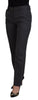 Dolce & Gabbana Elegant Gray Striped Tapered Pants