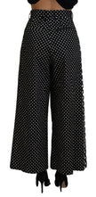 Dolce & Gabbana Elegant High-Waist Polka Dot Pants