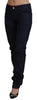 Just Cavalli Sleek Black Low Waist Denim Pants