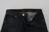 Acht Chic Black Low Waist Straight Jeans