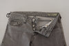 Care Label Chic Low Waist Skinny Gray Jeans