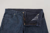 Exte Chic Tapered Blue Denim Jeans