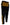 Dolce & Gabbana Elegant Black Tapered Trousers with Yellow Accent