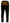 Dolce & Gabbana Elegant Black Tapered Trousers with Yellow Accent