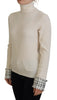 Dolce & Gabbana Ivory Turtleneck Wool Blend Sweater