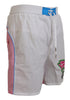 Dsquared² Chic White & Pink Print Swim Shorts