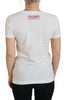 Dolce & Gabbana Elegant Multicolor Rose Print Cotton Tee