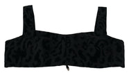 Dolce & Gabbana Elegant Black Cotton Blend Bustier Corset Top