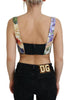 Dolce & Gabbana Floral Print Bustier Crop Top