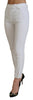 Dondup Elegant High Waist Tapered White Pants