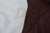 Dolce & Gabbana Elegant Hooded Blue Jacket - Full Zipper Closure