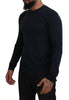 Dolce & Gabbana Elegant Cotton-Silk Blend Blue Pullover