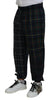 Dolce & Gabbana Checkered Wool Blend Jogger Pants