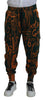Dolce & Gabbana Multicolor Silk Blend Jogger Cargo Pants