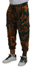 Dolce & Gabbana Multicolor Silk Blend Jogger Cargo Pants