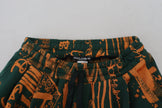 Dolce & Gabbana Multicolor Silk Blend Jogger Cargo Pants