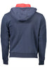 U.S. POLO ASSN. Chic Blue Hooded Zip Sweatshirt - Embroidered Detail