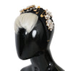 Dolce & Gabbana Elegant Black Crystal Headband Diadem