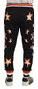 Dolce & Gabbana Elegant Black Star Casual Sweatpants
