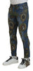 Dolce & Gabbana Elegant Slim-Fit Printed Denim Jeans