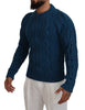 Dolce & Gabbana Elegant Blue Crewneck Sweater