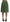 Dolce & Gabbana Enchanting Metallic Green Pleated A-Line Skirt