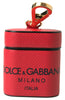 Dolce & Gabbana Elegant Leather Airpods Case in Black and Red