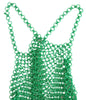 Dolce & Gabbana Emerald Halter Cropped Tank Top