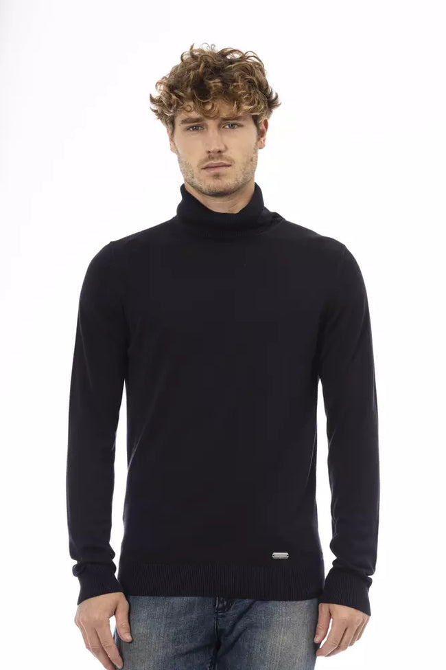 Baldinini Trend Blue Cashmere Men Sweater