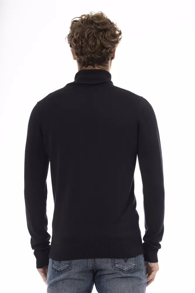 Baldinini Trend Blue Cashmere Men Sweater