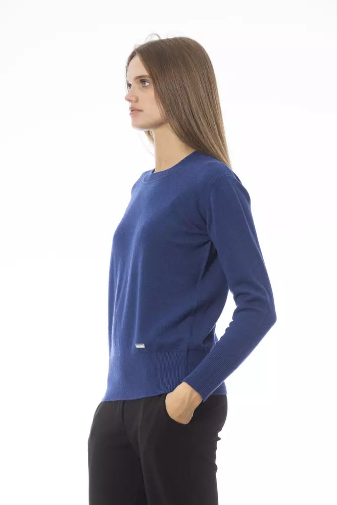 Baldinini Trend Blue Wool Women's Sweater