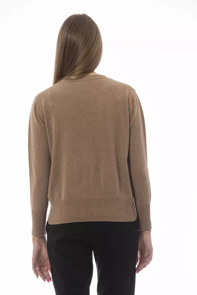 Baldinini Trend Beige Cashmere Women Sweater