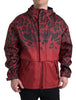 Dolce & Gabbana Radiant Red Leopard Print Hooded Jacket