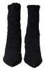 Dolce & Gabbana Elegant Virgin Wool Mid Calf Boots