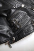 Dolce & Gabbana Sleek Black Leather Biker Jacket